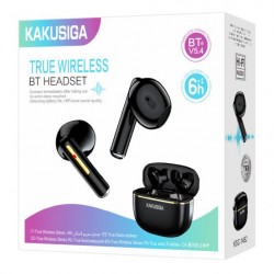 KAKUSIGA earphones με θήκη φόρτισης KSC-1482, True Wireless, 15mm, 35/300mAh, μαύρα