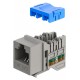 GOOBAY Keystone module RJ45 77951, CAT 6A UTP, slim & short, toolfree, γκρι