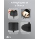 GOOBAY επιτραπέζιο φωτιστικό 77675, 3000K, dimmable, επαναφορτιζόμενο, μαύρο