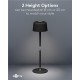 GOOBAY επιτραπέζιο φωτιστικό 77675, 3000K, dimmable, επαναφορτιζόμενο, μαύρο