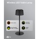 GOOBAY επιτραπέζιο φωτιστικό 77675, 3000K, dimmable, επαναφορτιζόμενο, μαύρο