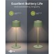GOOBAY επιτραπέζιο φωτιστικό 77677, 3000K, dimmable, επαναφορτιζόμενο, πράσινο