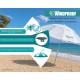 BRUNO ομπρέλα παραλίας αλουμινίου SOL-BAY BRN-0286, 2m, UPF 50+, σκελετός Fiberglass, ρυθμιζόμενη