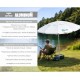 BRUNO ομπρέλα παραλίας αλουμινίου SOL-BAY BRN-0286, 2m, UPF 50+, σκελετός Fiberglass, ρυθμιζόμενη