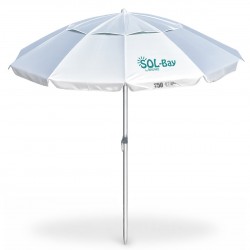 BRUNO ομπρέλα παραλίας αλουμινίου SOL-BAY BRN-0286, 2m, UPF 50+, σκελετός Fiberglass, ρυθμιζόμενη