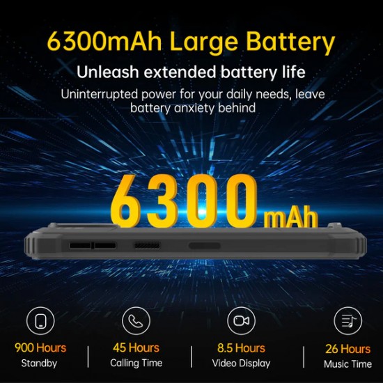 OUKITEL smartphone WP32, 6", 4/128GB, 6300mAh, IP68/IP69K/MIL-STD-810H, πράσινο