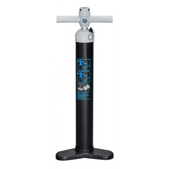 BESTWAY τρόμπα χειρός 62227 με μανόμετρο, 1.8/3.45lt, 7/23PSI, μαύρη