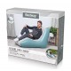 BESTWAY φουσκωτή πολυθρόνα 75127, 133x79x88cm, γαλάζια/λευκή