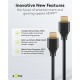 GOOBAY καλώδιο HDMI 2.2 80073, 16K/60Hz, 96 Gbps, 0.50m, μαύρο