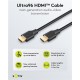 GOOBAY καλώδιο HDMI 2.2 80091, 16K/60Hz, 96 Gbps, 1m, μαύρο