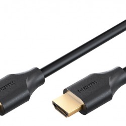 GOOBAY καλώδιο HDMI 2.2 80091, 16K/60Hz, 96 Gbps, 1m, μαύρο