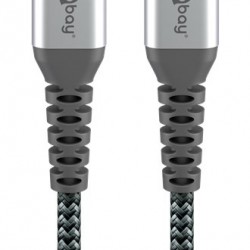 GOOBAY καλώδιο USB-C 49301, 60W, 480Mbps, 0.50m, μαύρο
