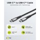 GOOBAY καλώδιο USB-C 49303, 60W, 480Mbps, 2m, μαύρο