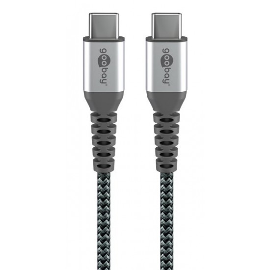 GOOBAY καλώδιο USB-C 49303, 60W, 480Mbps, 2m, μαύρο