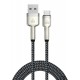 POWERTECH καλώδιο USB-C σε USB PTR-0199, PD 60W, 480Mbps, 1m, μαύρο/γκρι