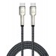 POWERTECH καλώδιο USB-C PTR-0198, PD 60W, 480Mbps, 1m, μαύρο