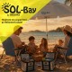 BRUNO ομπρέλα παραλίας αλουμινίου SOL-BAY BRN-0286, 2m, UPF 50+, σκελετός Fiberglass, ρυθμιζόμενη