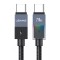 USAMS καλώδιο USB-C SJ775, 240W, 480Mbps, 1.2m, μαύρο