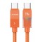 USAMS καλώδιο USB-C SJ775, 240W, 480Mbps, 1.2m, πορτοκαλί