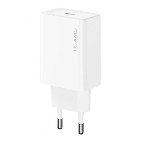USAMS φορτιστής τοίχου CC329, USB-C, 30W, λευκός