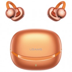 USAMS earphones με θήκη φόρτισης Echo R03, OWS, Φ11mm, 40/300mAh, πορτοκαλί