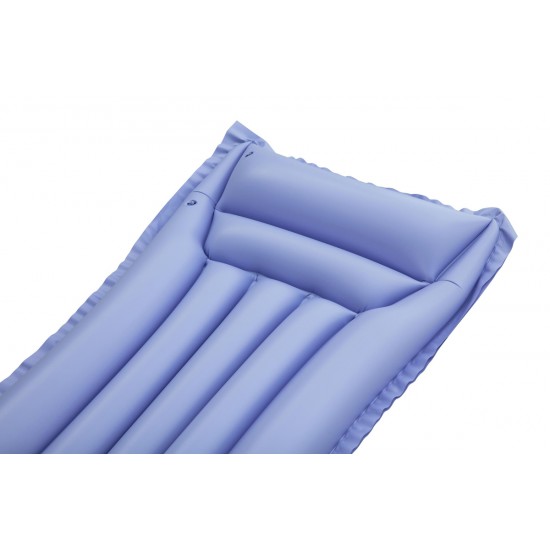 BESTWAY φουσκωτό στρώμα θαλάσσης 44007 με μαξιλάρι, 183x69cm, μωβ