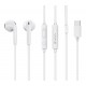 CELEBRAT earphones με μικρόφωνο G39, USB-C σύνδεση, 14mm, 1.2m, λευκά