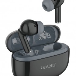 CELEBRAT earphones με θήκη φόρτισης W73, True Wireless, 13mm, 33/380mAh, μαύρα