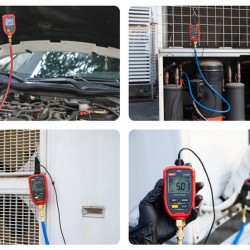 UNI-T ασύρματο μανόμετρο πίεσης ψυκτικών UT336P KIT με δαγκάνα θερμοκρασίας