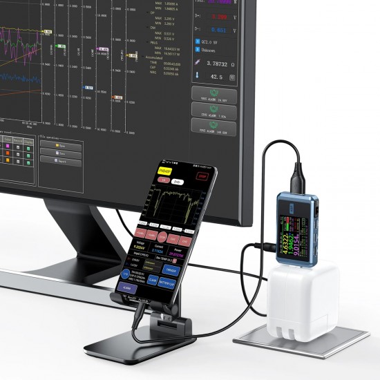 FNIRSI USB tester φόρτισης FNB48P, USB/micro USB/USB-C