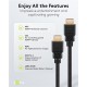 GOOBAY καλώδιο HDMI 80096 με Ethernet, soft, 4K/60Hz, 18 Gbps, 0.5m, μαύρο
