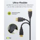 GOOBAY καλώδιο HDMI 80103 με Ethernet, soft, 4K/60Hz, 18 Gbps, 2m, μαύρο