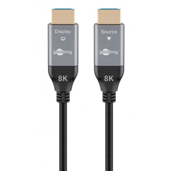 GOOBAY καλώδιο HDMI 2.1 76278 με Ethernet, AOC, 8K/60Hz, 48 Gbps, 50m, μαύρο