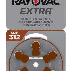 RAYOVAC μπαταρίες ακουστικών βαρηκοΐας 312MF, mercury free, 1.4V, 6τμχ