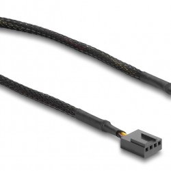 DELOCK καλώδιο προέκτασης 4pin PWM 91360 για ανεμιστήρες, 30cm, μαύρο