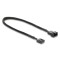 DELOCK καλώδιο προέκτασης 4pin PWM 91360 για ανεμιστήρες, 30cm, μαύρο