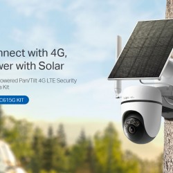 TP-LINK smart ηλιακή κάμερα Tapo C615G KIT, 2K/3MP, 4G, IP65, V1.0