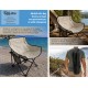 BRUNO καρέκλα παραλίας-κάμπινγκ SOL-Bay BRN-0295, αναδιπλούμενη, 61x53x65cm