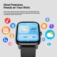 ZEBLAZE smartwatch Btalk Pro, heart rate, 1.91" TFT, μαύρο