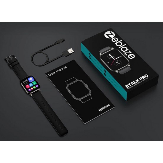 ZEBLAZE smartwatch Btalk Pro, heart rate, 1.91" TFT, μαύρο