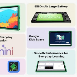 DOOGEE tablet U11 Kid, 11", 4/128GB, Android 16, 8580mAh, ροζ