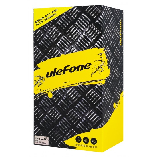 ULEFONE smartphone Armor 27T Pro Plus, 6.78", 12/256GB, 5G, 10600mAh, FLIR 3.5, IP68/IP69K, μαύρο