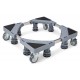 HOME USE βάση λευκών συσκευών HUH-0271 με ρόδες, ρυθμιζόμενη 42-68cm, έως 400kg, γκρι