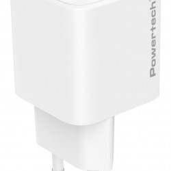 POWERTECH φορτιστής τοίχου PT-1612, USB-C, 100W, GaN, AVS, λευκός