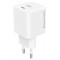 POWERTECH φορτιστής τοίχου PT-1612, USB-C, 100W, GaN, AVS, λευκός