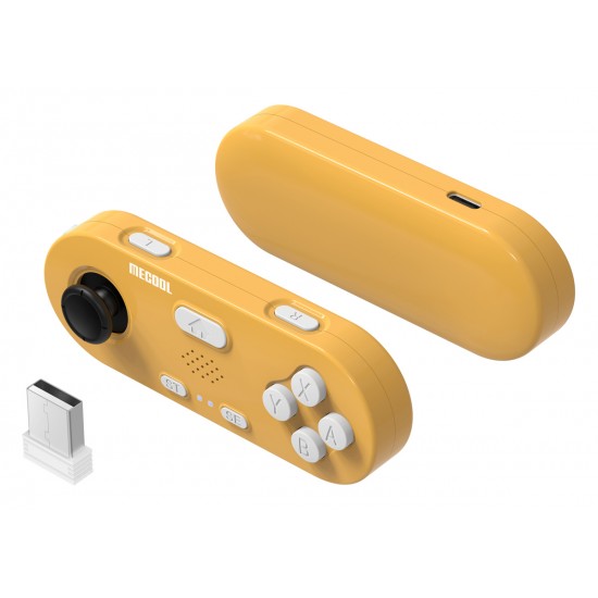 MECOOL σετ ασύρματων motion gamepad KidzMove GM2 για smart TV & TV Box, κίτρινο, 2τμχ