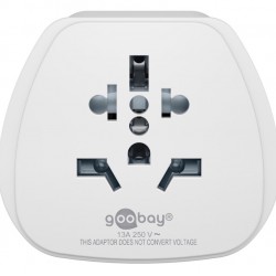 GOOBAY αντάπτορας ρεύματος 94026, Ευρωπαϊκού τύπου σε universal, λευκός
