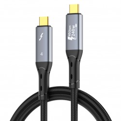 LDNIO καλώδιο USB-C TC-11c, 240W, 40Gbps, 8K/60Hz, 1m, μαύρο