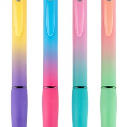 MP στυλό διαρκείας ballpoint PE140-13, 0.7mm μύτη, 14.5cm, μπλε, διάφορα σχέδια, 1τμχ