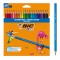 BIC σετ χρωματιστές ξυλομπογιές Kids Tropicolors, εξάγωνες, 24τμχ